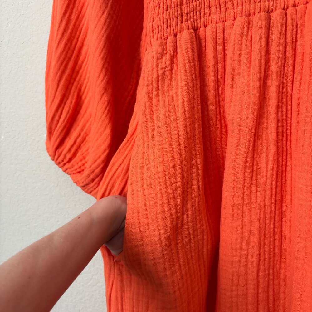 J. Crew V-Neck Midi Dress in Soft Gauze - Picture 11 of 11